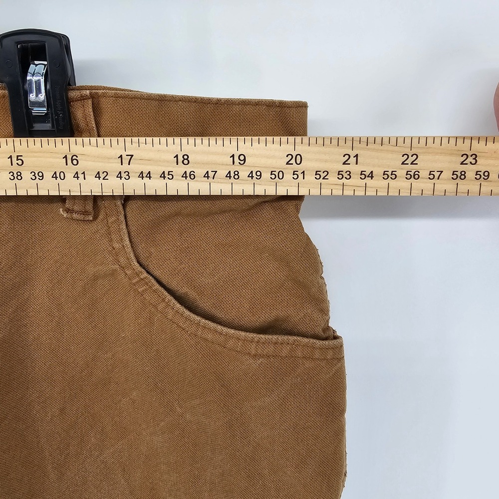 Genuine Dickies Carpenter Pants Mens 40x30 Brown Duck Canvas Stretch - Picture 5 of 9